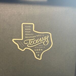 Tecovas Black and Gold  Suede Western Boots